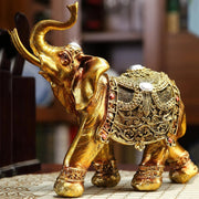 1 peça decoração de resina de elefante-escultura 3D artesanal, presente de casamento exclusivo e ornamento de casa para sala de estar/prateleira