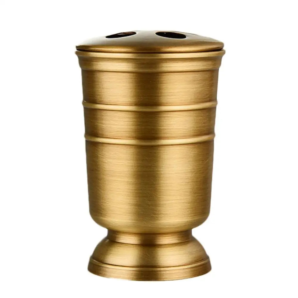 De cobre boca Cup Sabonete Dispenser Dish, Toothbrush Holder, Home Limpeza Abastecimento, 1Pc