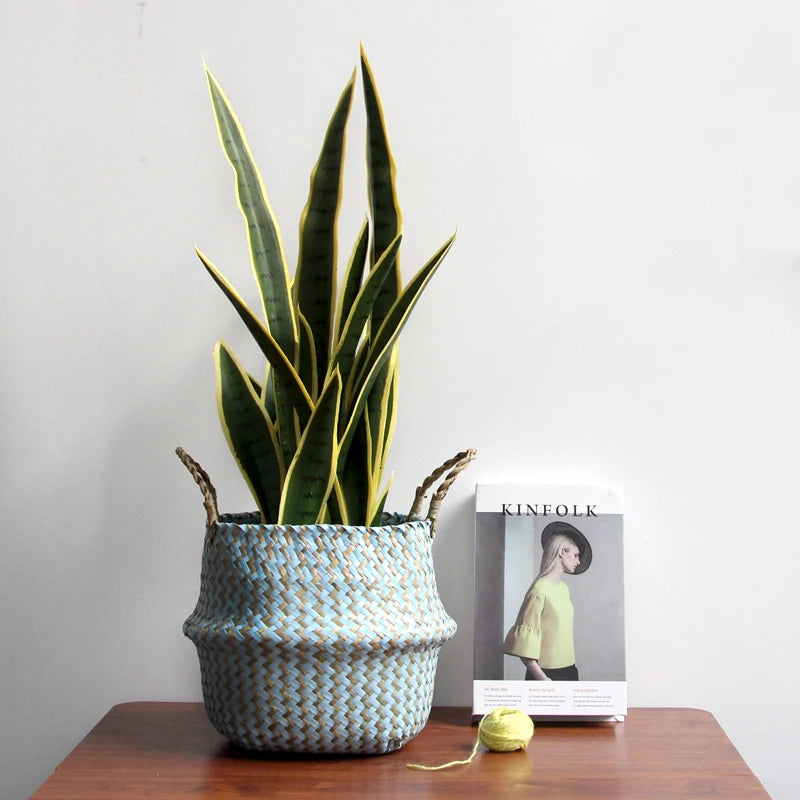 Cesta de Vime Artesanal Boho Elegance - Casa Ornato