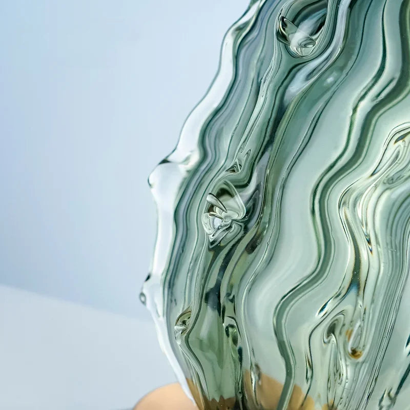 Candeeiro de mesa de vidro criativo villa sala estar luxo avançado verde desktop lâmpada decorativa moda hotel cabeceira e27 lampada