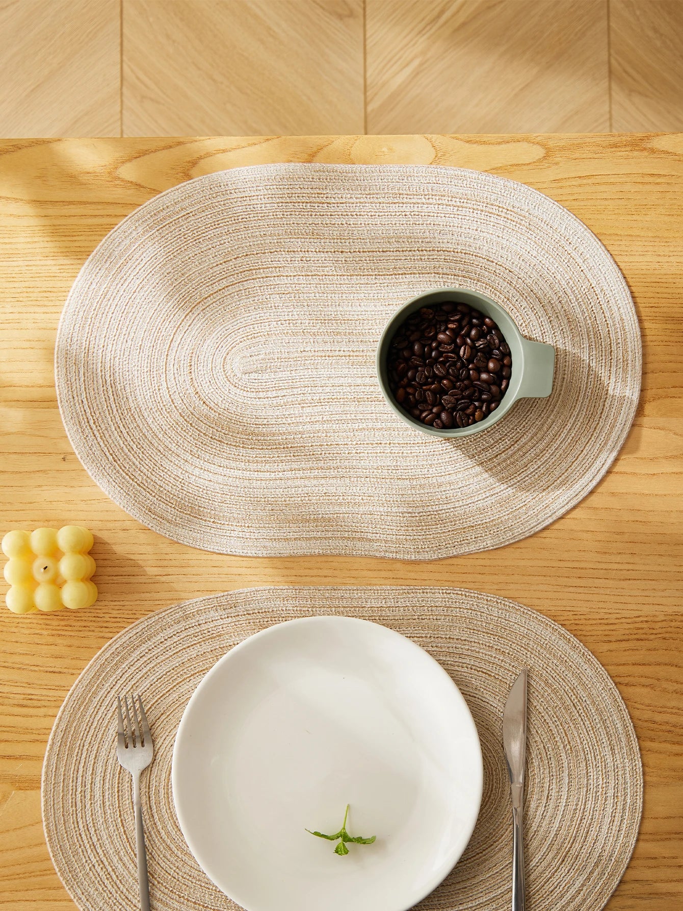 Conjunto de Placemats Resistente ao Calor, Tapetes de mesa, Lavável, Cozinha, Mesa de jantar, Cor mista, Almofada antiderrapante, Place Mats, Conjunto de 4