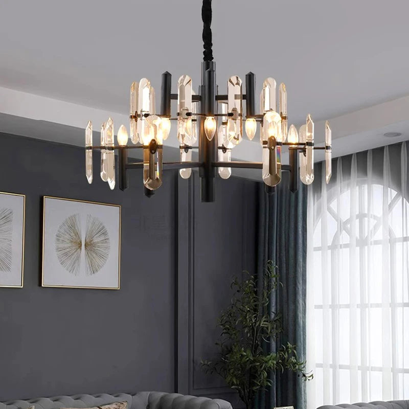 Decoração Home Luzes Pingente, Luxo Cristal, Sala Lustre, Sala de jantar Lâmpada, Luz de teto, Iluminação Interior
