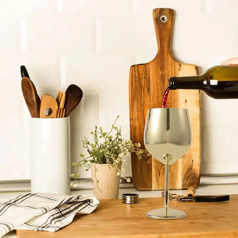 Cálice Inquebrável de Aço Inoxidável 520ml para Festas - Casa Ornato