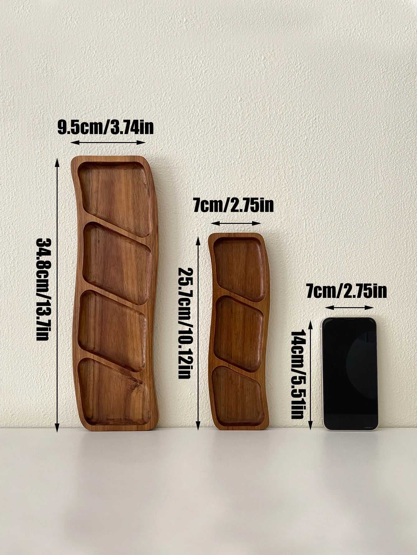 1pc de madeira três compartimentos quatro compartimentos curvo lanche placa rasa, bandeja de doces de frutas secas, tempero mergulhando placa rasa, adequado para festa de férias, jantar de família, prato de exibição de bolo de sobremesa, bandeja de biscoito de lanche de café, bandeja decorativa