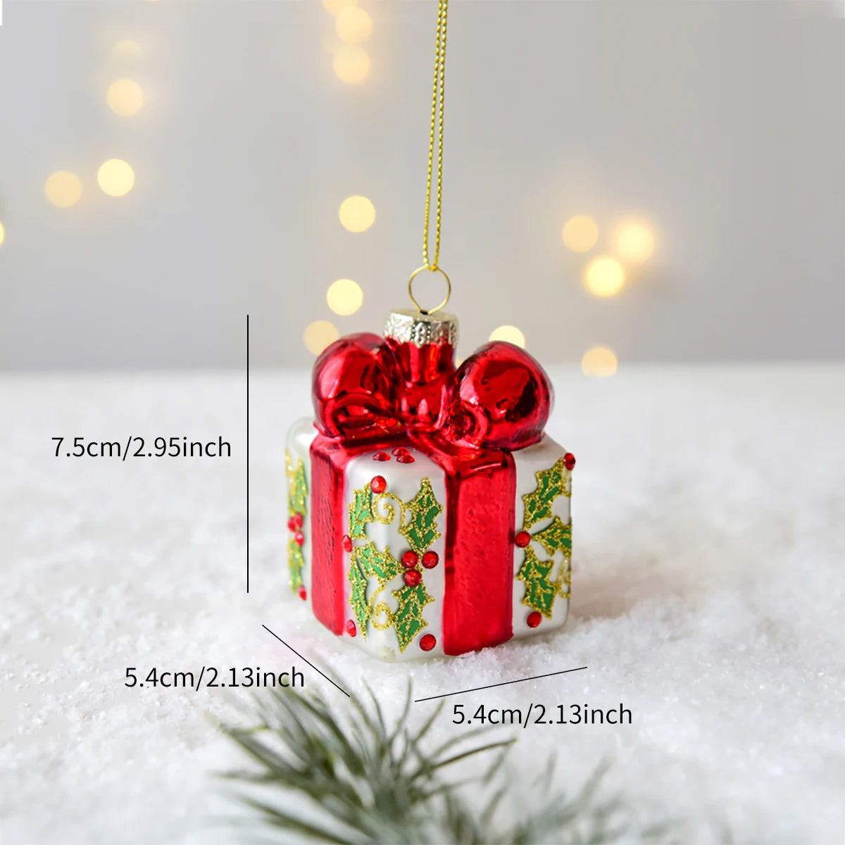 Natal de vidro boneco de neve caixa de correio decoração da árvore de natal pendurado para janela festiva pendurado decoração de natal presente de natal