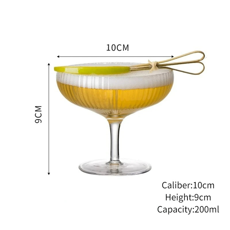 Vidros De Cocktail De Torre Vertical Criativa, Vidro Maitini Simples, Cálice Transparente De Champanhe, Acessórios De Festa Bar