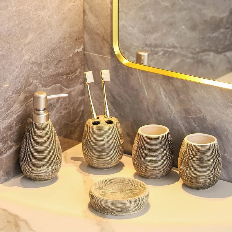 Conjunto 5 Peças de Banheiro Belle Maison - Casa Ornato