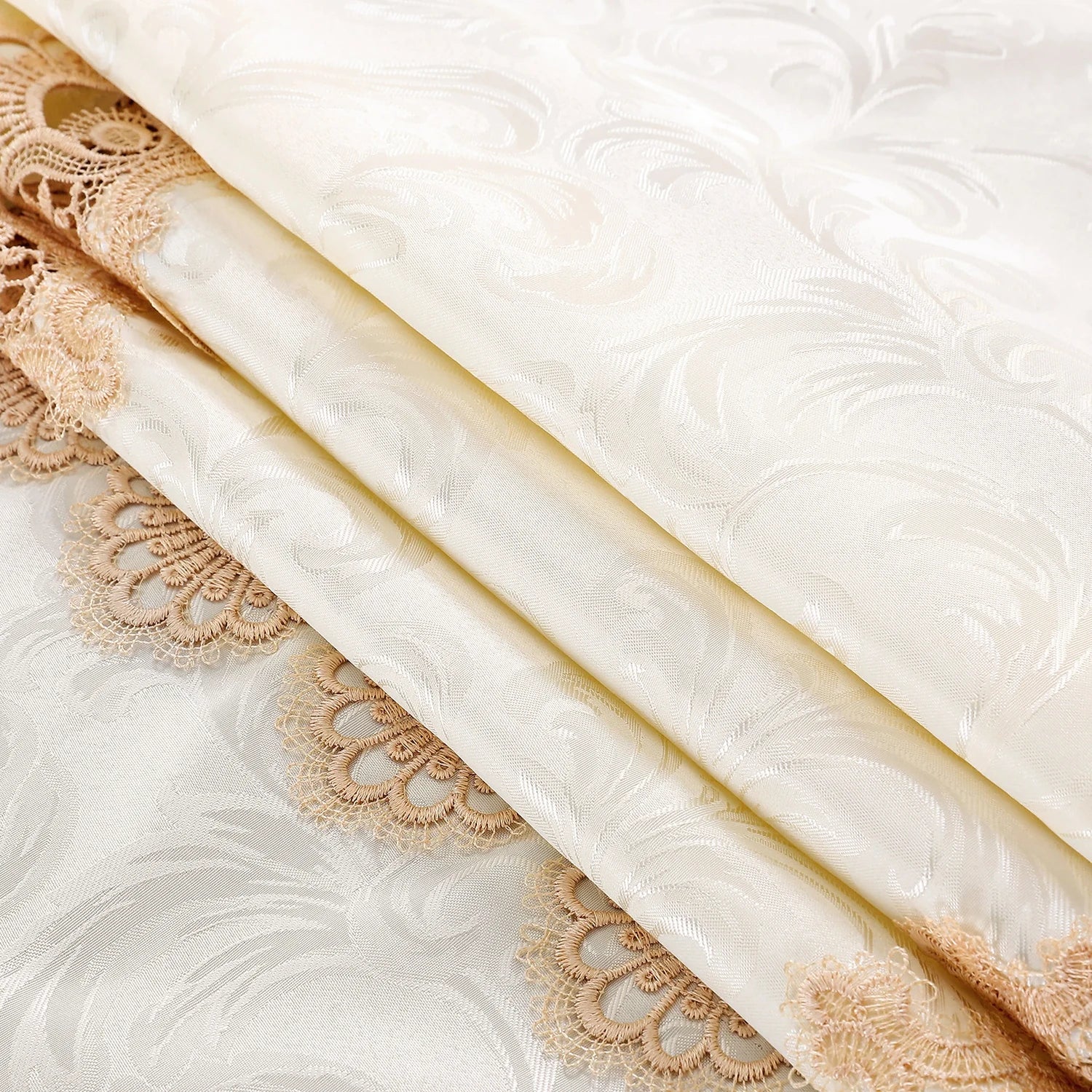 Toalha de mesa bordada de renda batilo, branca, floral, retangular, à prova d'água, para mesa de jantar, festa de casamento, casa