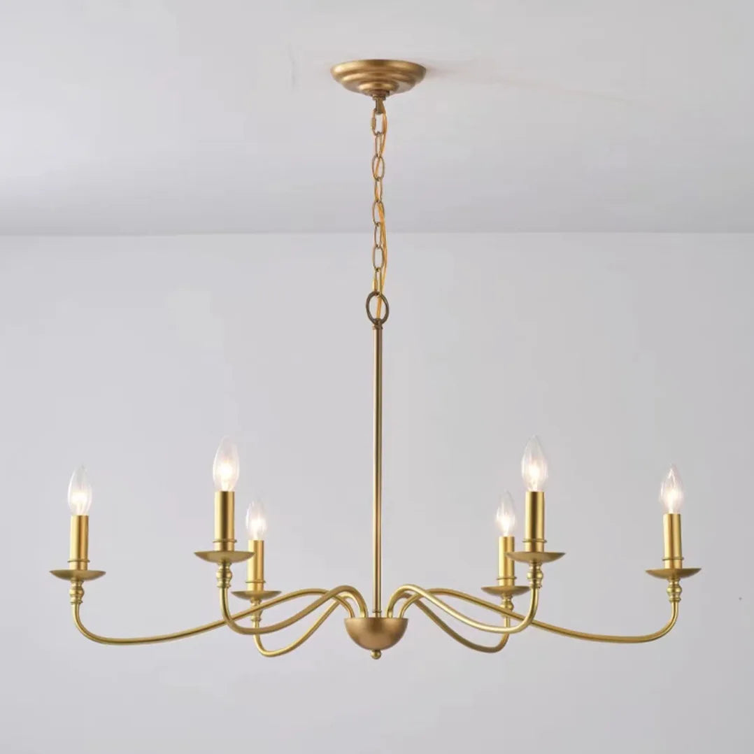 Luz americana simples moderna do candelabro do ferro, sala de estar, cozinha, sala de jantar, quarto, estudo, iluminação da vela, personalidade