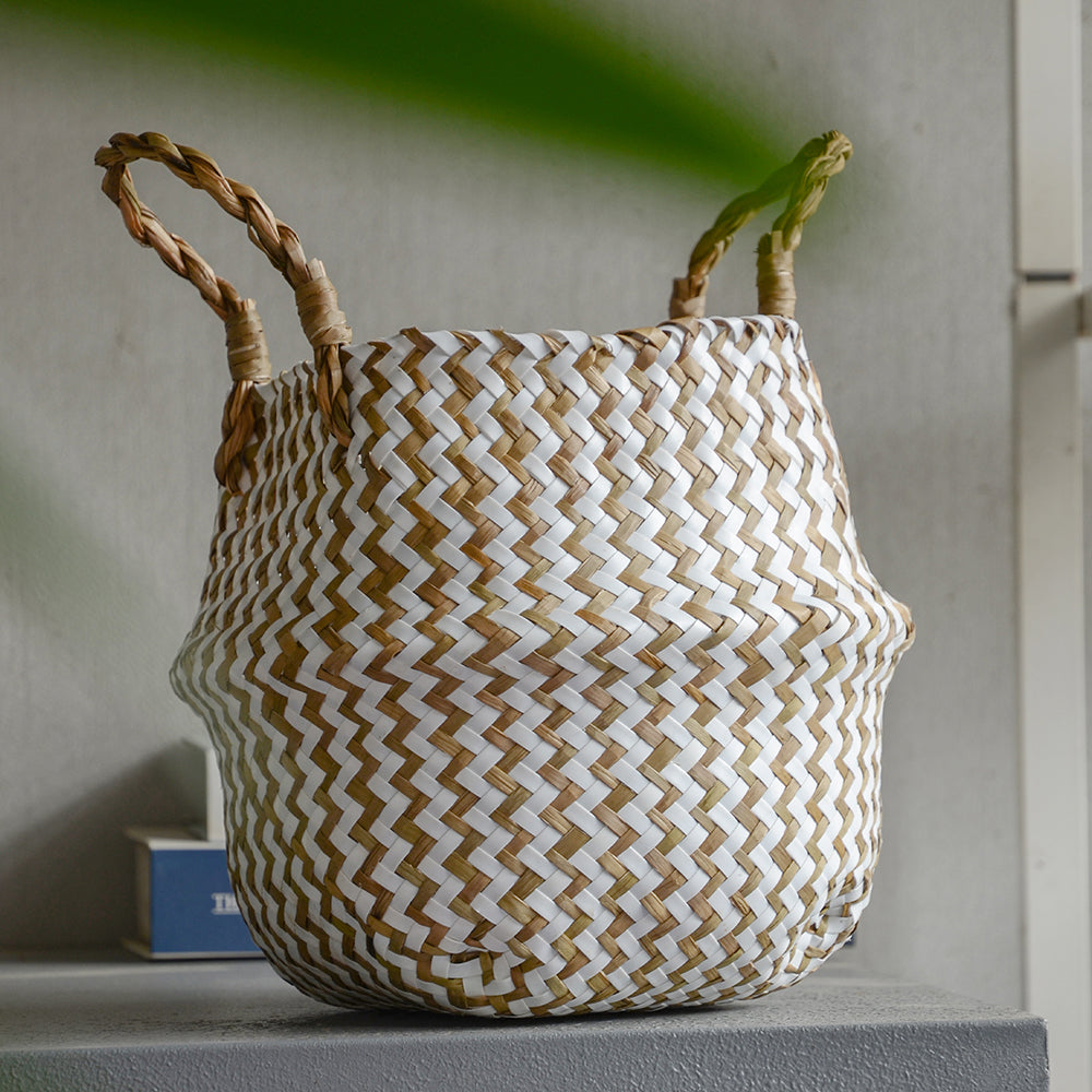 Cesta de Vime Artesanal Boho Elegance - Casa Ornato