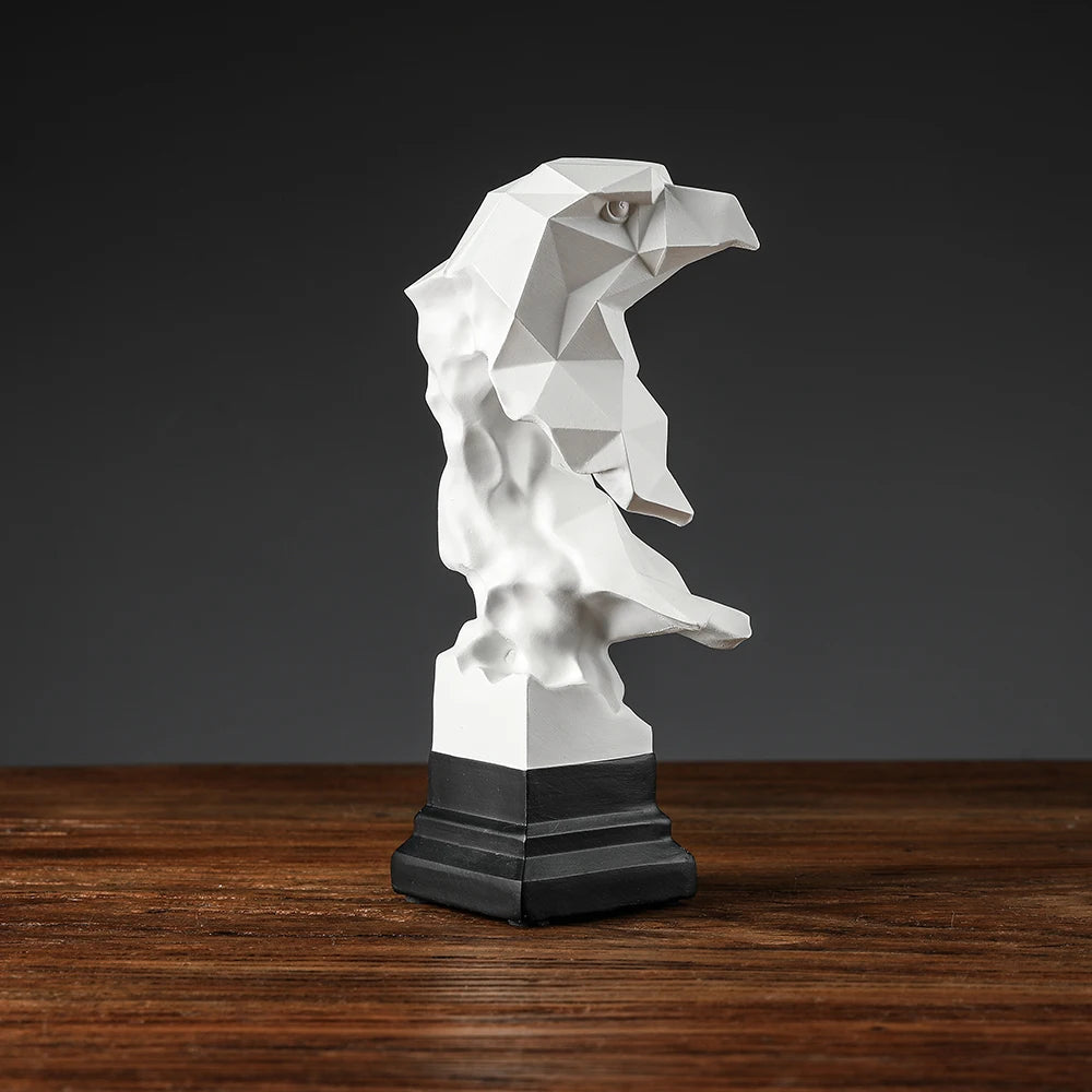 Altair Eagle - Escultura Águia Branca 3D - Casa Ornato