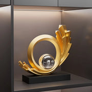 Estatueta colecionável de 1 peça, armário de vinho simples e moderno, luxo acessível, sala de estar elegante, hall de entrada, escritório, decoração elegante atmosférica e elegante, inauguração de casa, presente de abertura