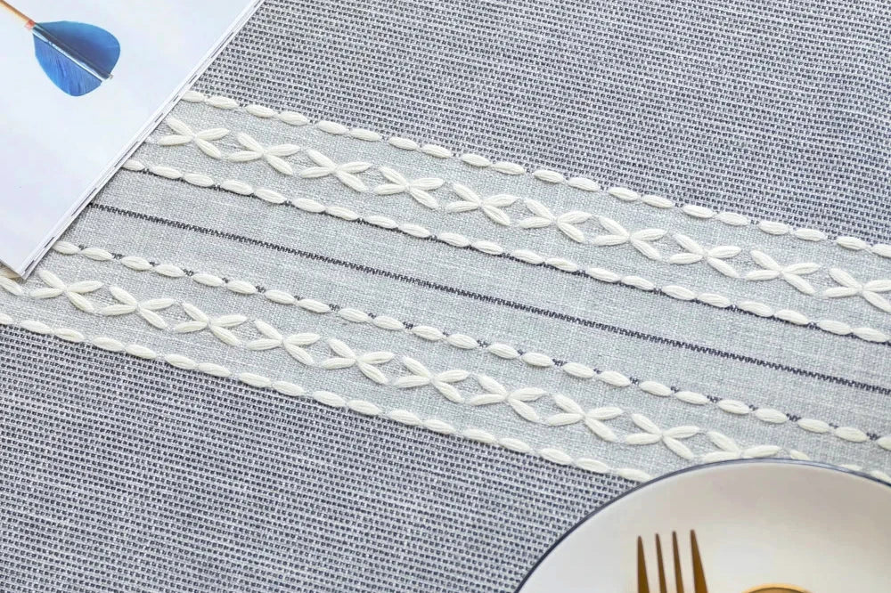 Toalha de mesa retangular redonda de linho batilo, toalha de mesa à prova d'água para jantar, mesa de café, cozinha, decoração de sala