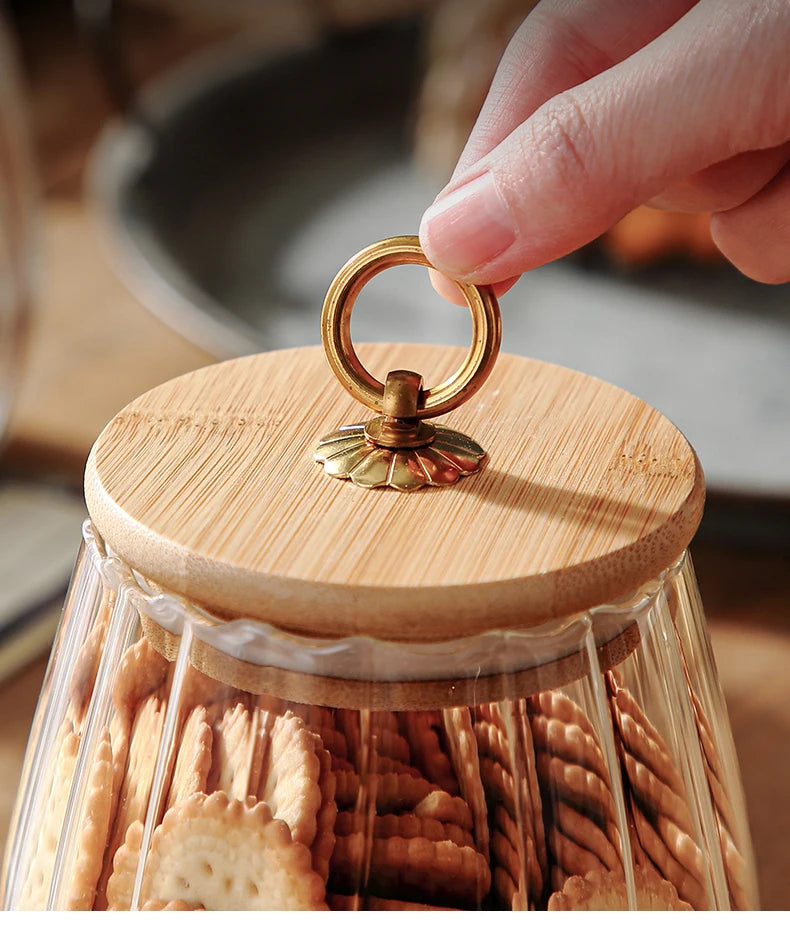 Frasco de Vidro Elegante 750ml para Armazenamento - Casa Ornato