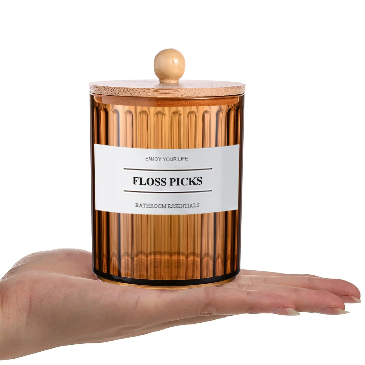 Eclat Noir - Conjunto de Frascos Âmbar com Bandeja - Casa Ornato