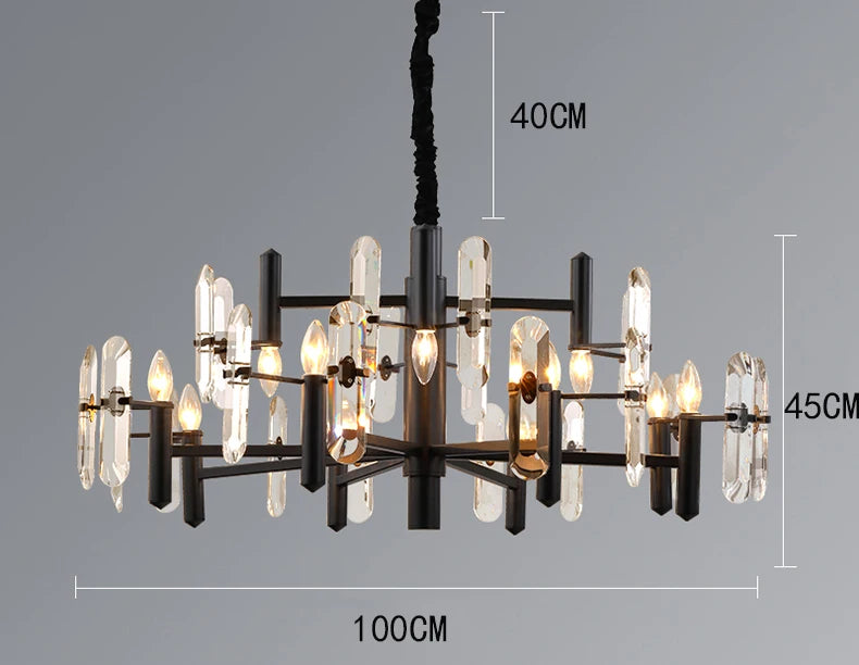 Decoração Home Luzes Pingente, Luxo Cristal, Sala Lustre, Sala de jantar Lâmpada, Luz de teto, Iluminação Interior