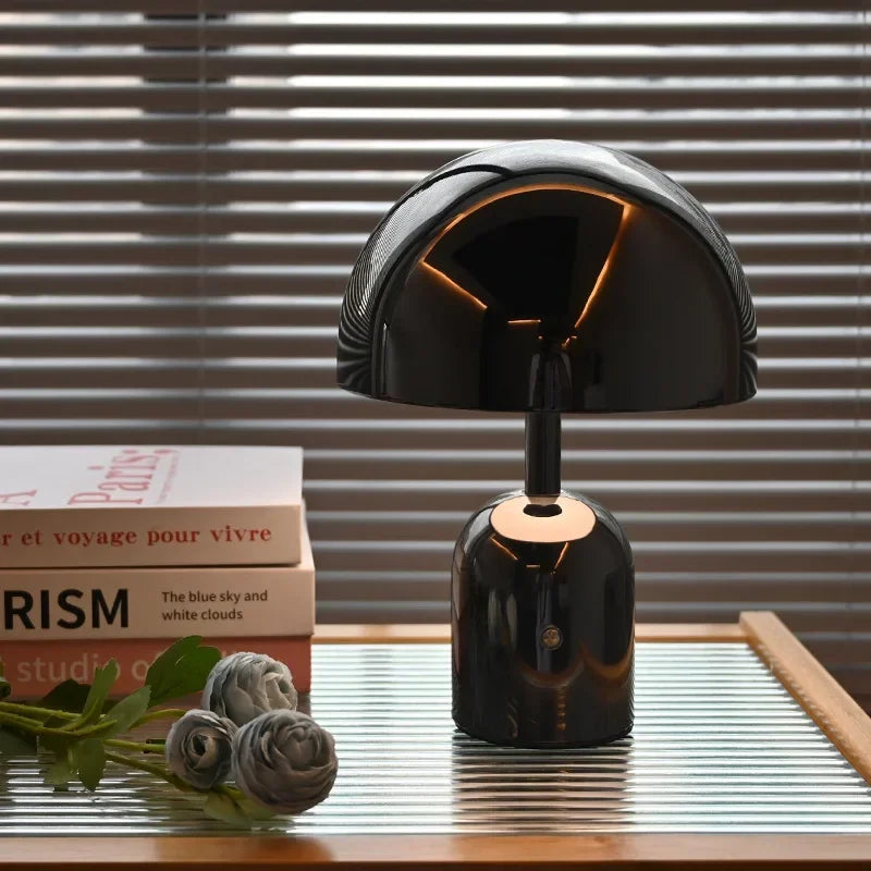 Lumière d'Or - Luminária de Mesa Cogumelo de Luxo - Casa Ornato