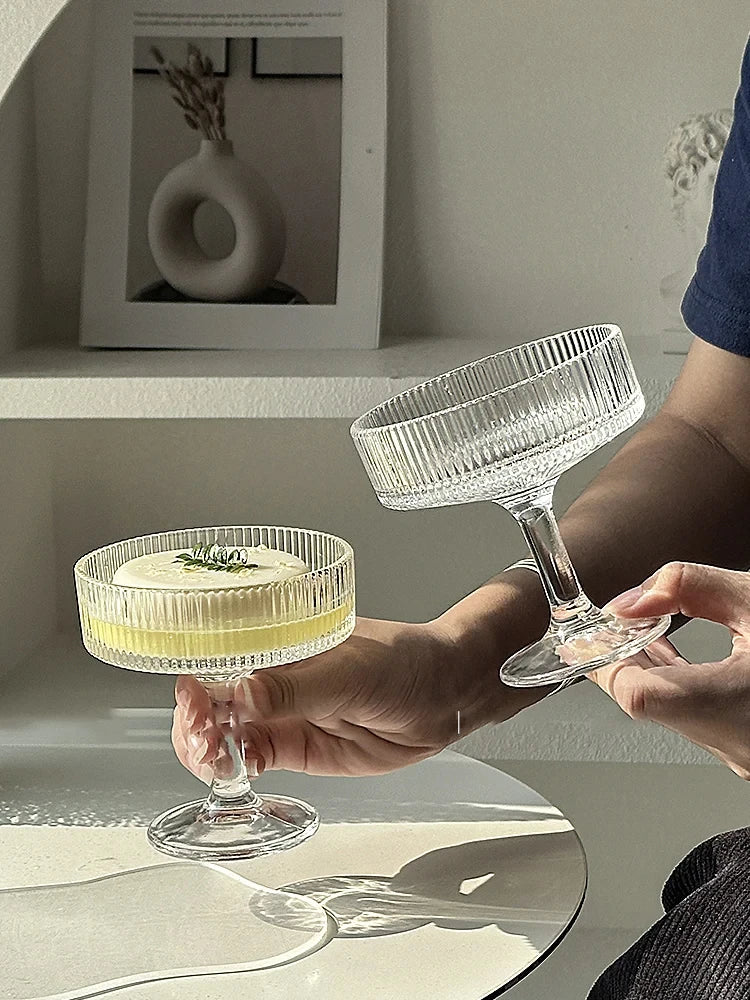 Copos verticais simples para sobremesa, pudins, sorvetes, bebidas frias, coquetéis, champanhe, utensílios domésticos