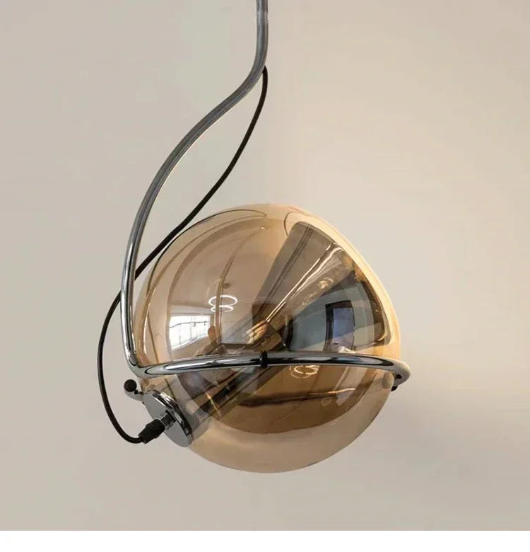 Nordic dinamarca bauhaus elegante lustre de vidro sofisticado para restaurante bar quarto iluminação designer moderno