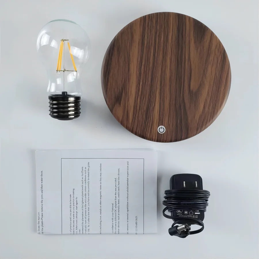 Lâmpada de levitação magnética para casa e escritório, luz noturna novidade, criatividade, vidro flutuante, lâmpada led, decoração de mesa, presente de aniversário, mesa