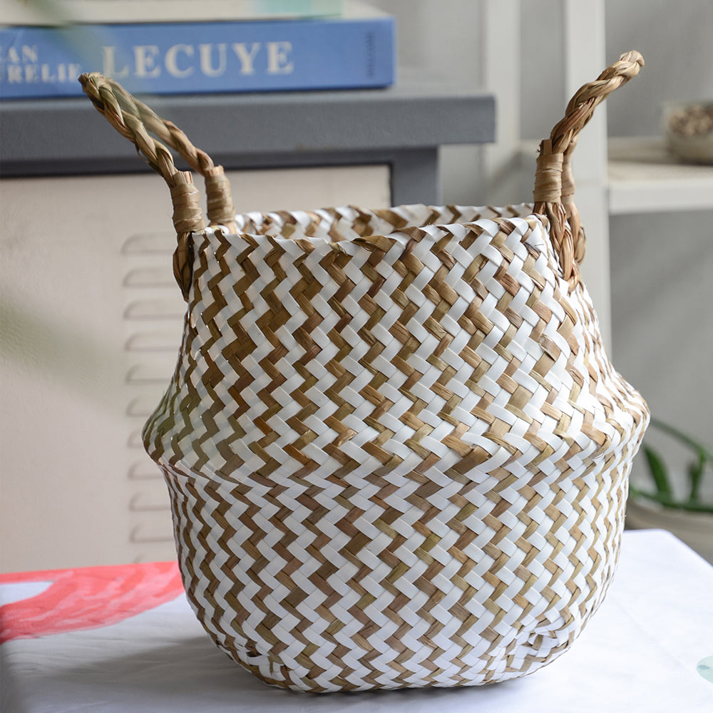 Cesta de Vime Artesanal Boho Elegance - Casa Ornato
