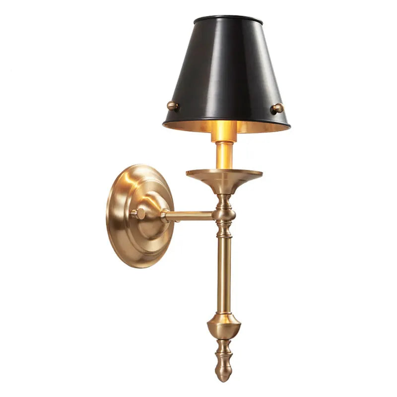 Iwhd europa tecido do vintage lâmpada de parede para o quarto sala estar decoração ferro led luzes parede arandelas interiores applique murale