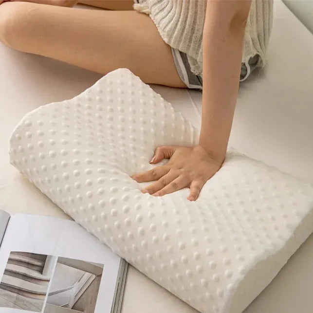 Travesseiro Ortopédico de Espuma de Memória com Fibra de Bambu - Casa Ornato