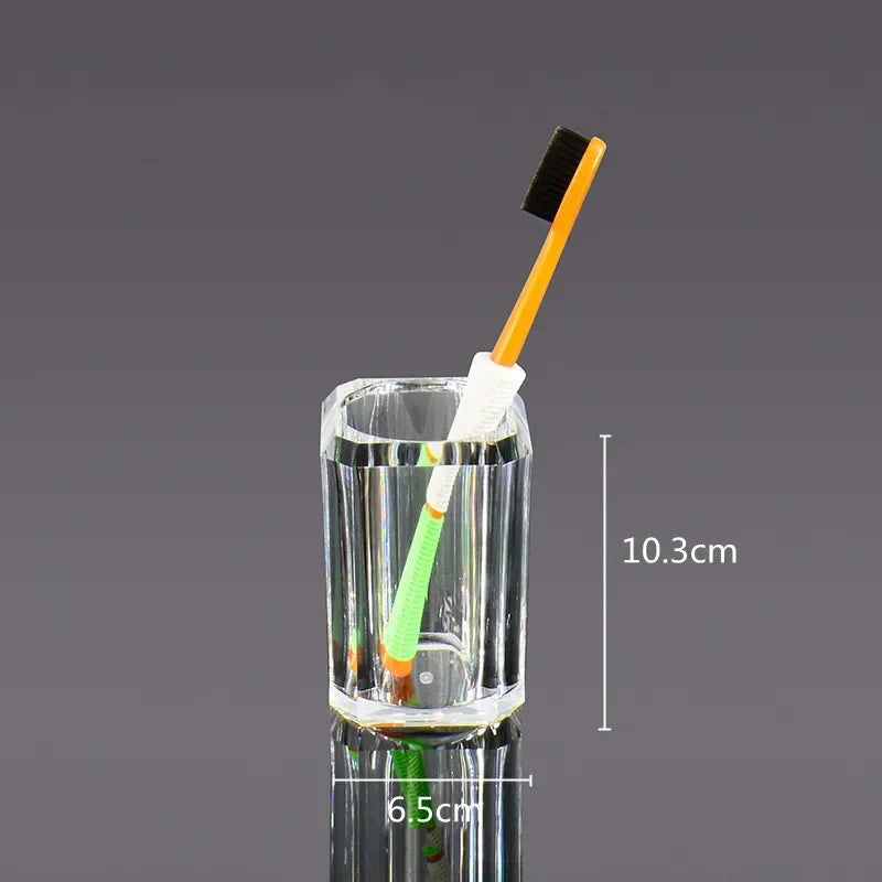 Conjunto Crystal Bath de Acessórios de Banheiro - Casa Ornato