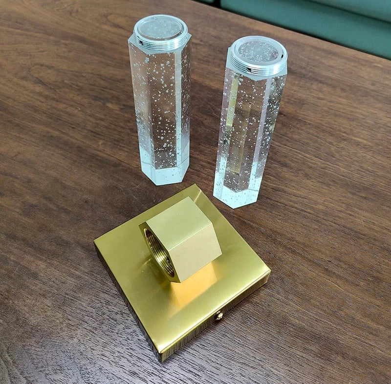 Bolha de cristal lâmpadas parede moderna iluminação led ouro arandelas parede interior sala estar fundo tv quarto corredor decoração casa lustre