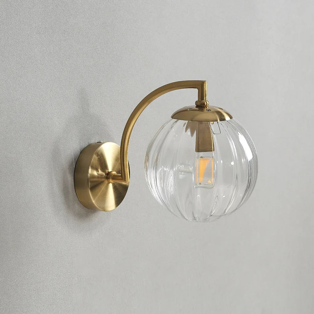 Moderna lâmpada de parede led cor luz parede vidro nordic minimalista sala estar quarto cabeceira arandela jantar cozinha luminária interior
