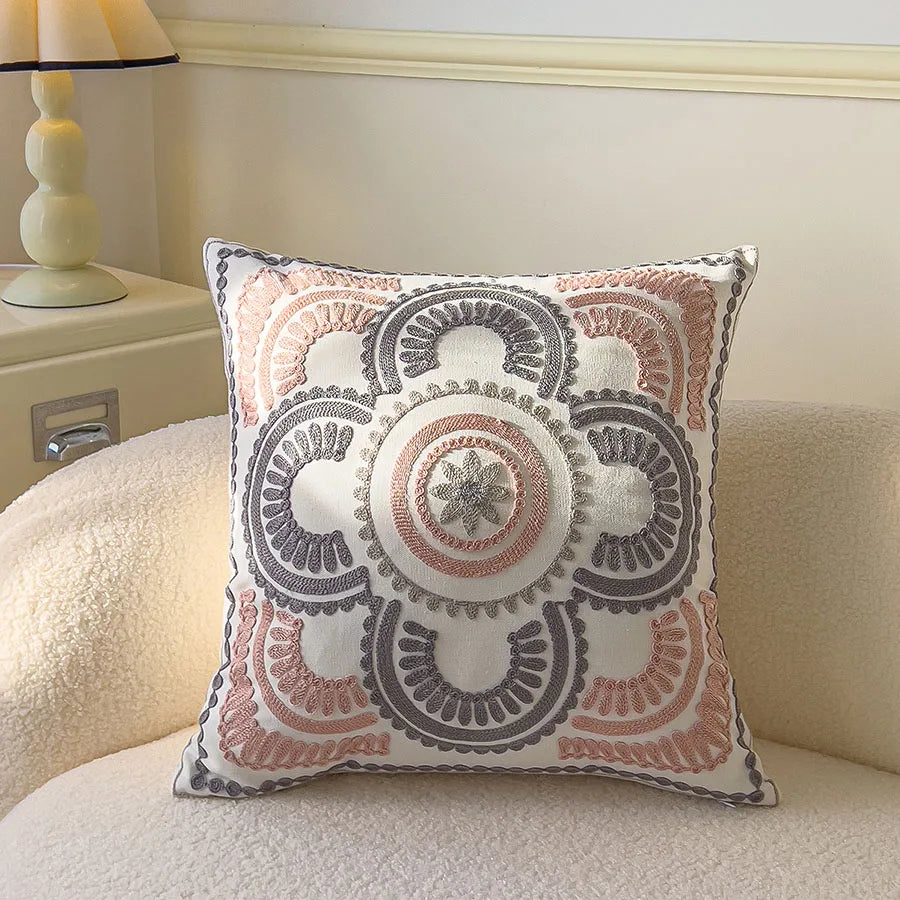 Novo estilo de almofada de sofá cor almofada sala de estar moderna capa de almofada simples (não inclui núcleo de travesseiro) 45x45cm