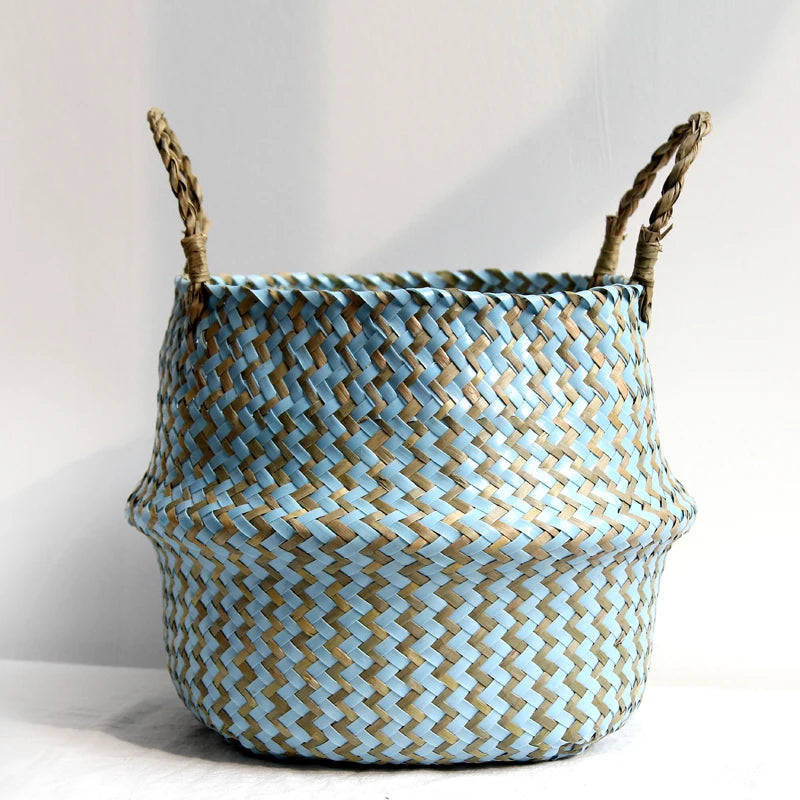 Cesta de Vime Artesanal Boho Elegance - Casa Ornato