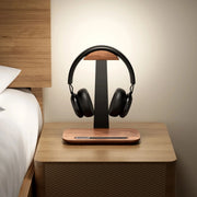 Suporte Escultural de Madeira para Fones - Casa Ornato