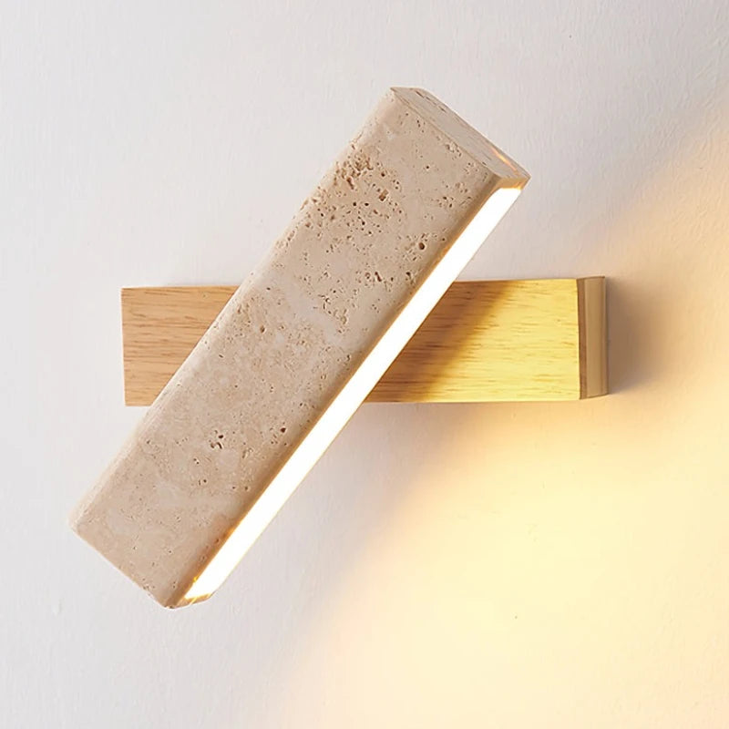 Lâmpada de parede de pedra de caverna amarela atmosfera artística lâmpada de parede de fundo lâmpada de cabeceira do quarto principal