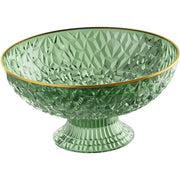 Conjunto elegante de tigela de frutas para organização e armazenamento de cozinha, verde