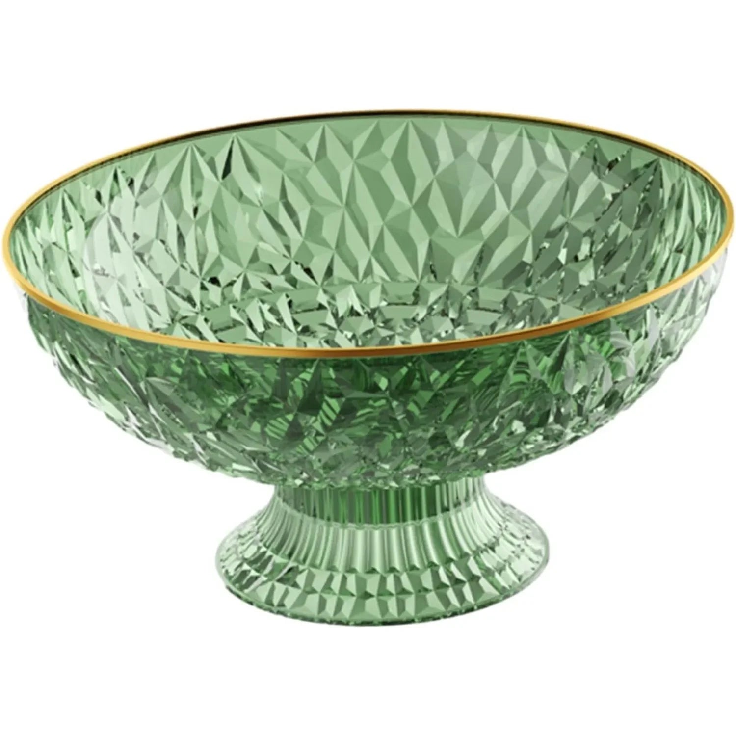 Conjunto elegante de tigela de frutas para organização e armazenamento de cozinha, verde