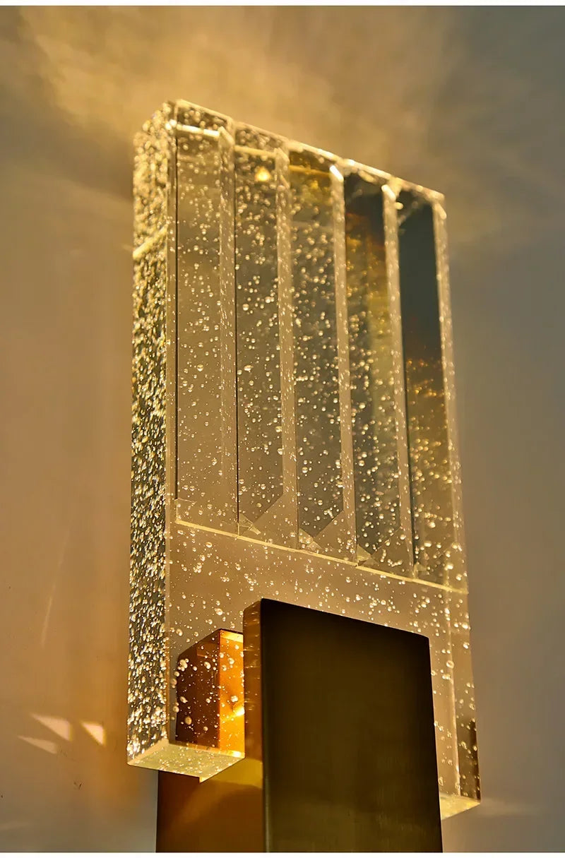 Simples e moderno lâmpada de parede vidro criativo estudo quarto cama luz luxo decoração corredor sala estar fundo parede luzes led