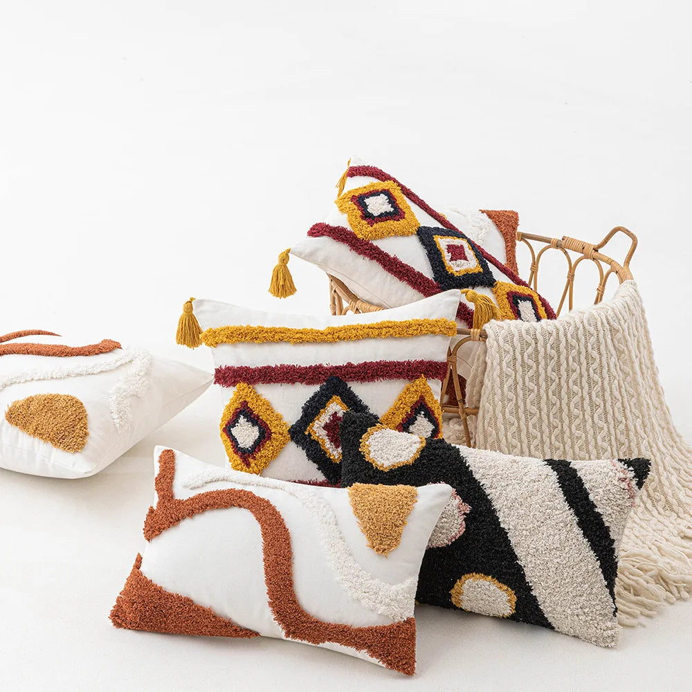 Capa de Almofada Decorativa Boho Chic - Casa Ornato
