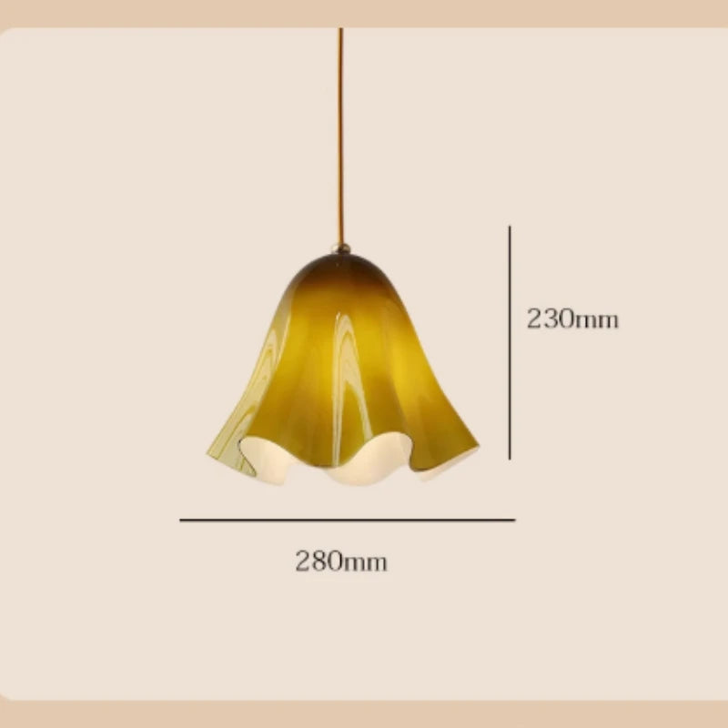 Lustre de vidro vintage francês-lâmpada de cabeceira criativa colorida para quarto-luz retrô de passagem para corredor e entrada