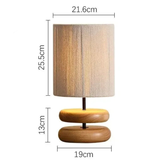 Luminária de Mesa em Madeira Maciça - Casa Ornato