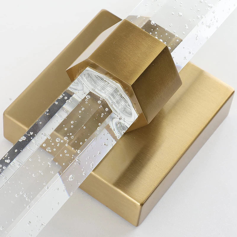 Bolha de cristal lâmpadas parede moderna iluminação led ouro arandelas parede interior sala estar fundo tv quarto corredor decoração casa lustre