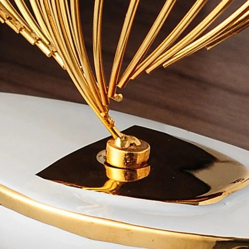 Escultura cerâmica abstrata do metal, decoração Home moderna, sala de estar, desktop, escritório, acessórios, artesanato presente, w5315