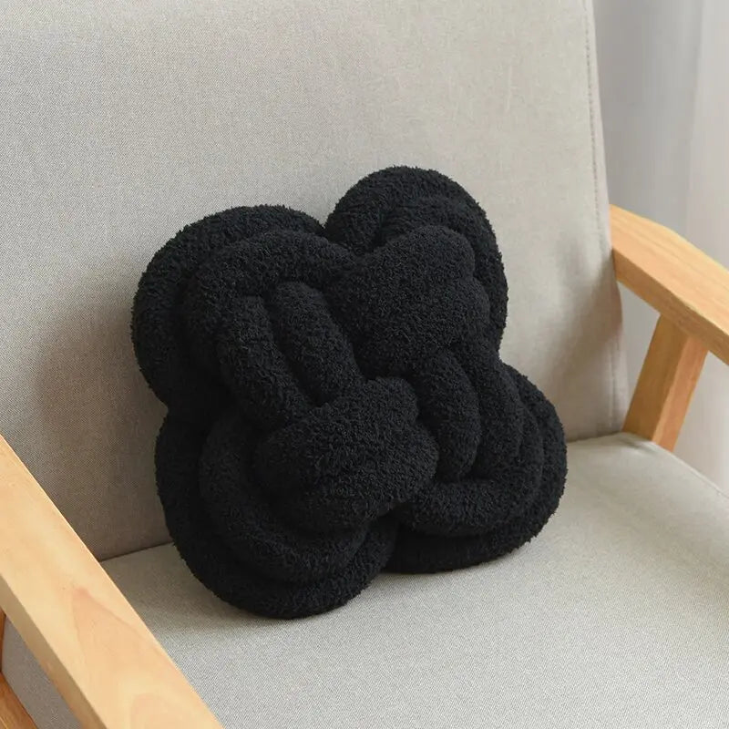 Almofada Decorativa de Nó em Pelúcia - Casa Ornato