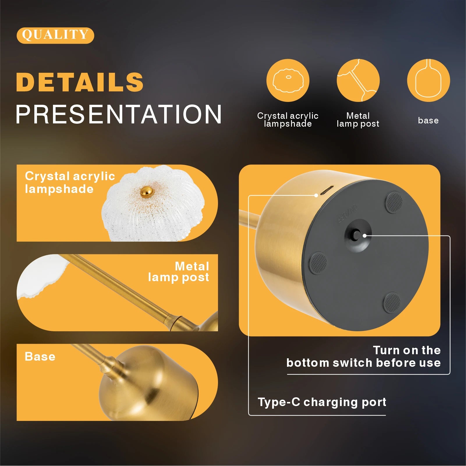 Retro bar candeeiro de mesa restaurante decoração lâmpada led recarregável luz toque escurecimento luz da noite quarto lâmpada