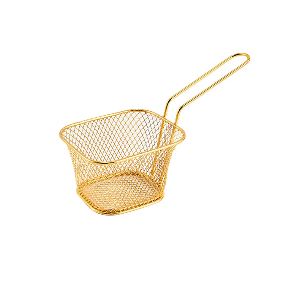Cesta de Fritura Multifuncional em Aço Inoxidável Golden Fryer - Casa Ornato