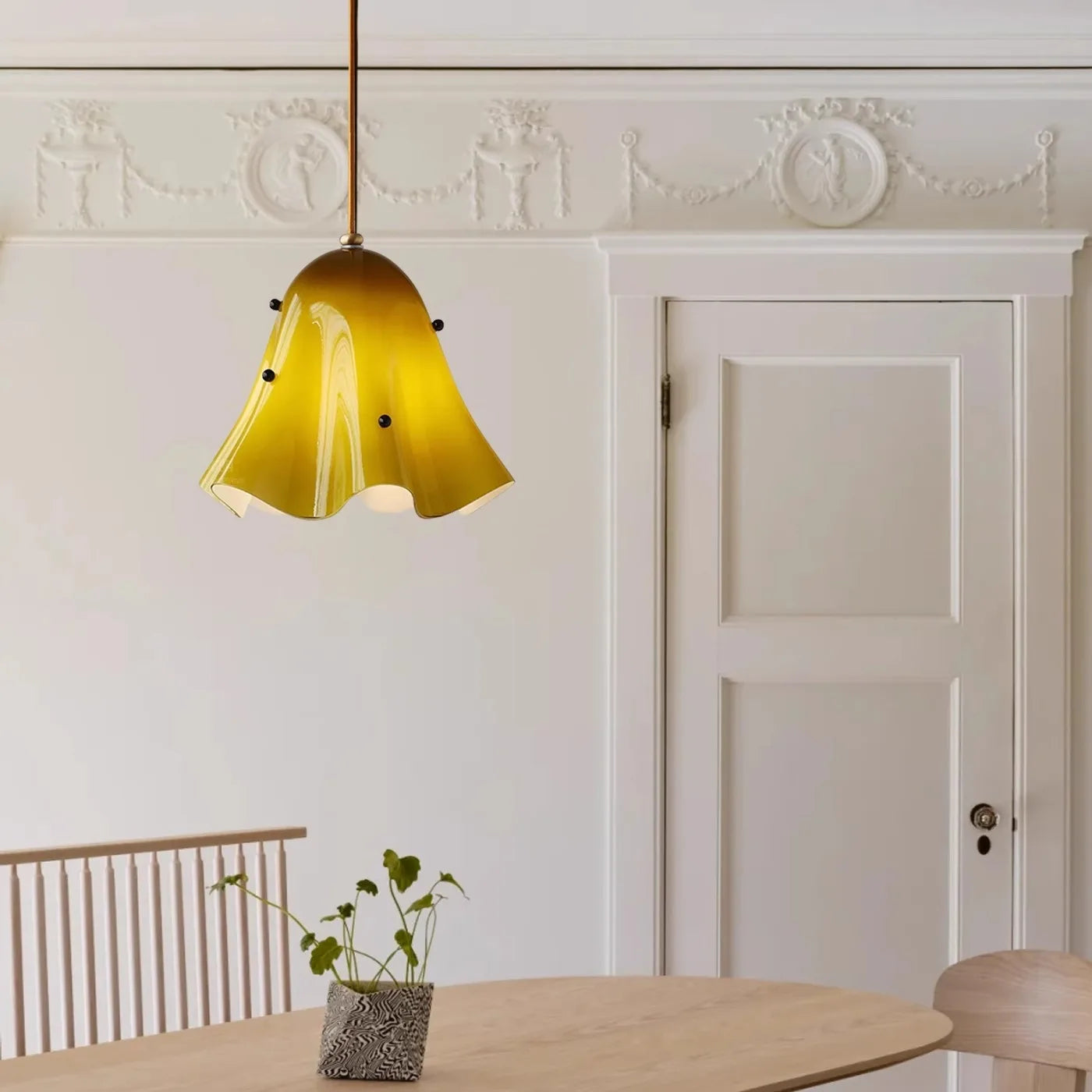 Lustre de vidro vintage francês-lâmpada de cabeceira criativa colorida para quarto-luz retrô de passagem para corredor e entrada