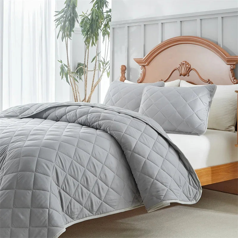 Colcha Acolchoada Luxuosa de Dupla Face - Casa Ornato