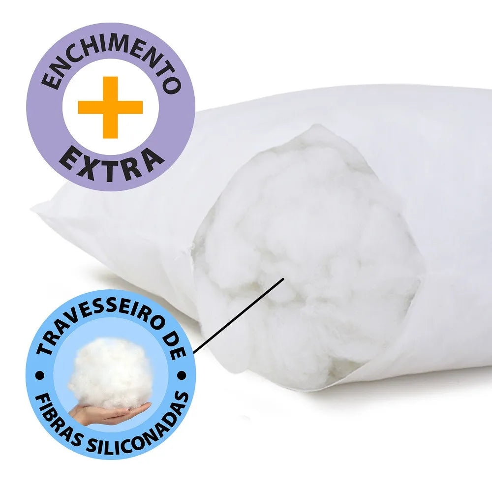 Kit Elegance: Travesseiro Antialérgico e Protetor Impermeável - Casa Ornato