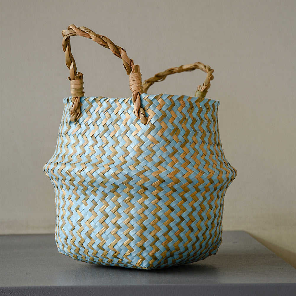 Cesta de Vime Artesanal Boho Elegance - Casa Ornato