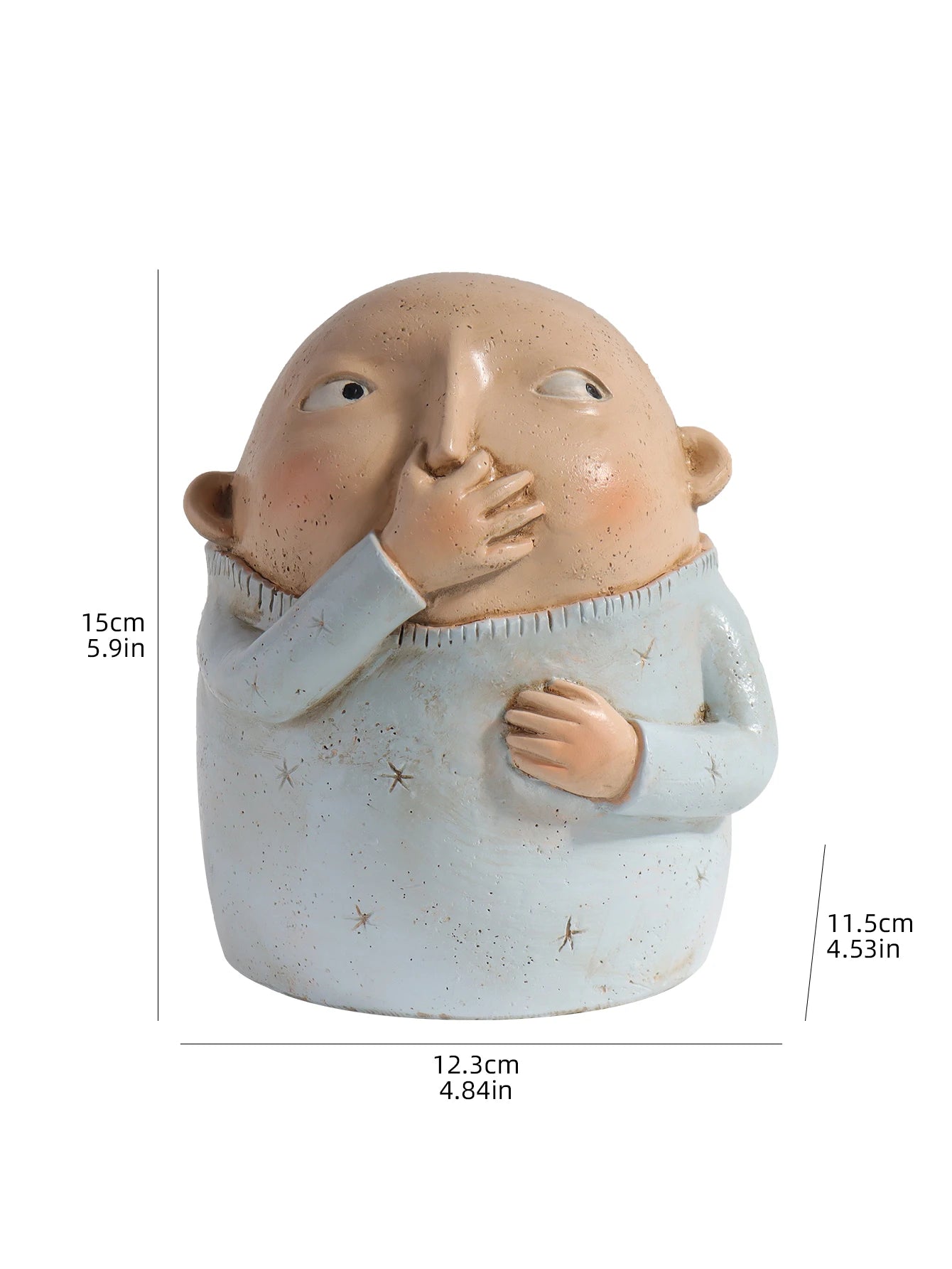 Estátua de estatueta caprichosa, decoração de escultura de estatueta de resina, estatueta decorativa de casa para quarto, sala de estar e entrada